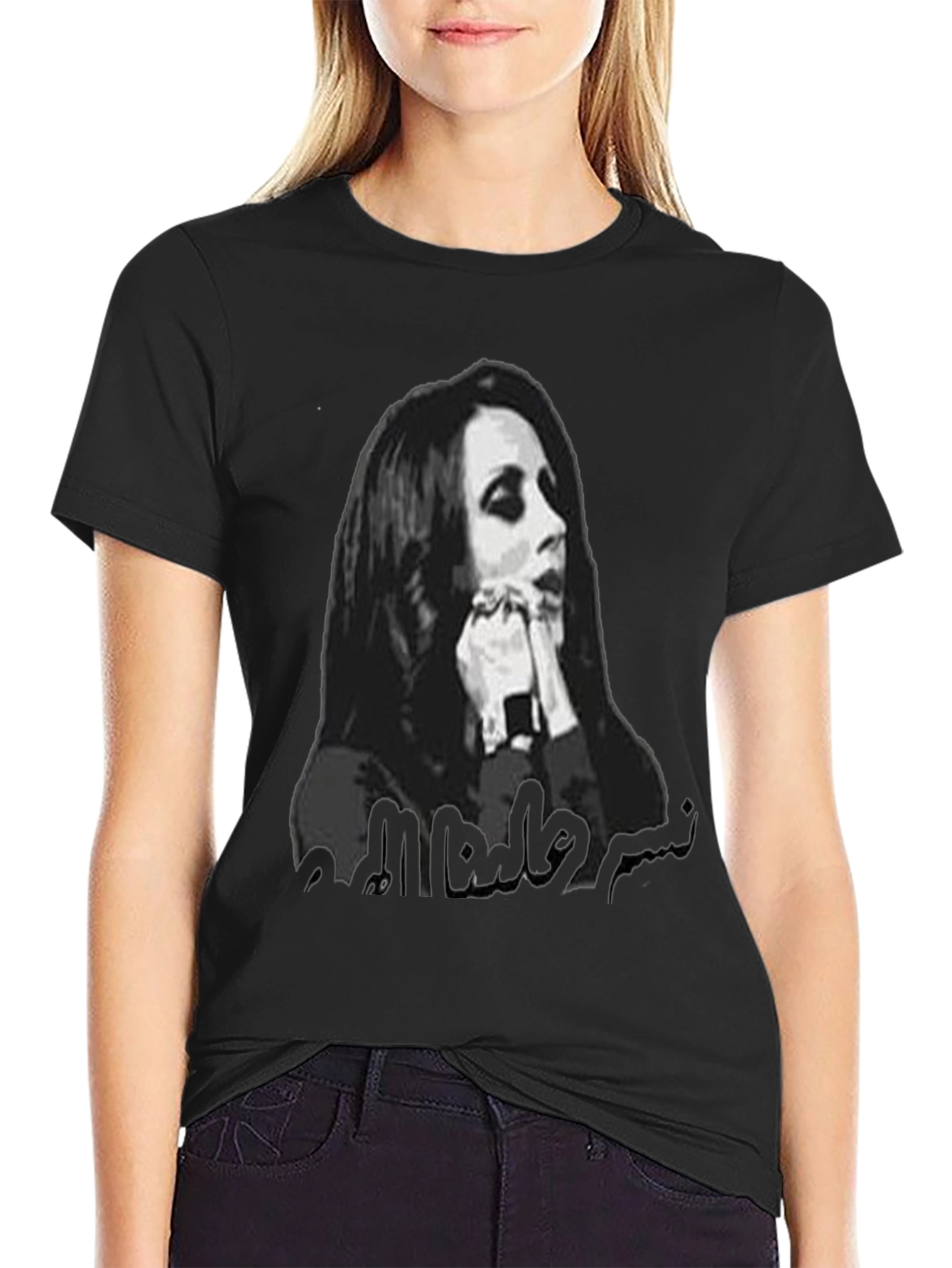 Unique Graphic T-Shirt - Womens Silhouette Design