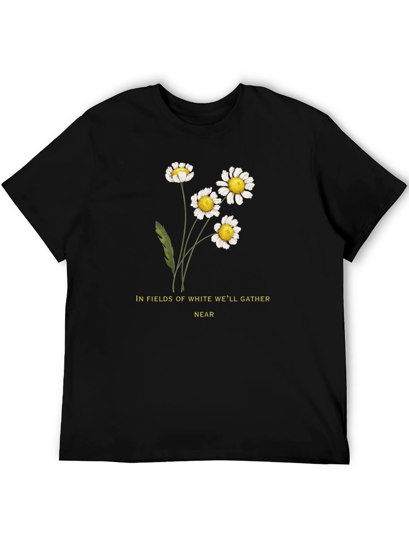 Daisies Graphic Tee - In Fields of White