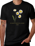 Daisies Graphic Tee - In Fields of White