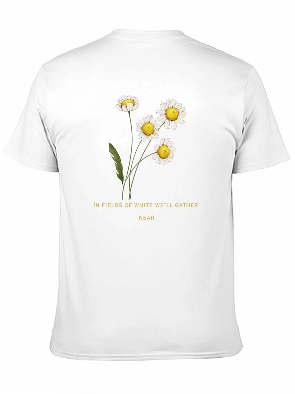 Daisies Graphic Tee - In Fields of White