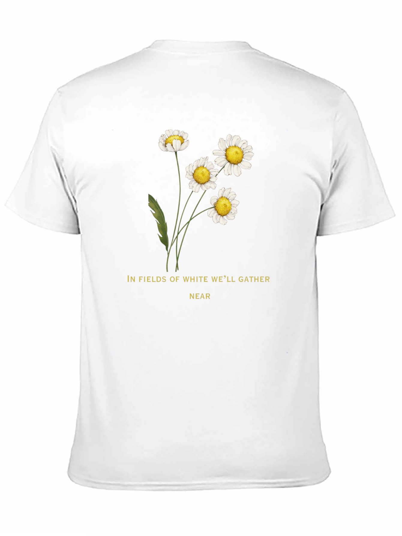 Daisies Graphic Tee - In Fields of White