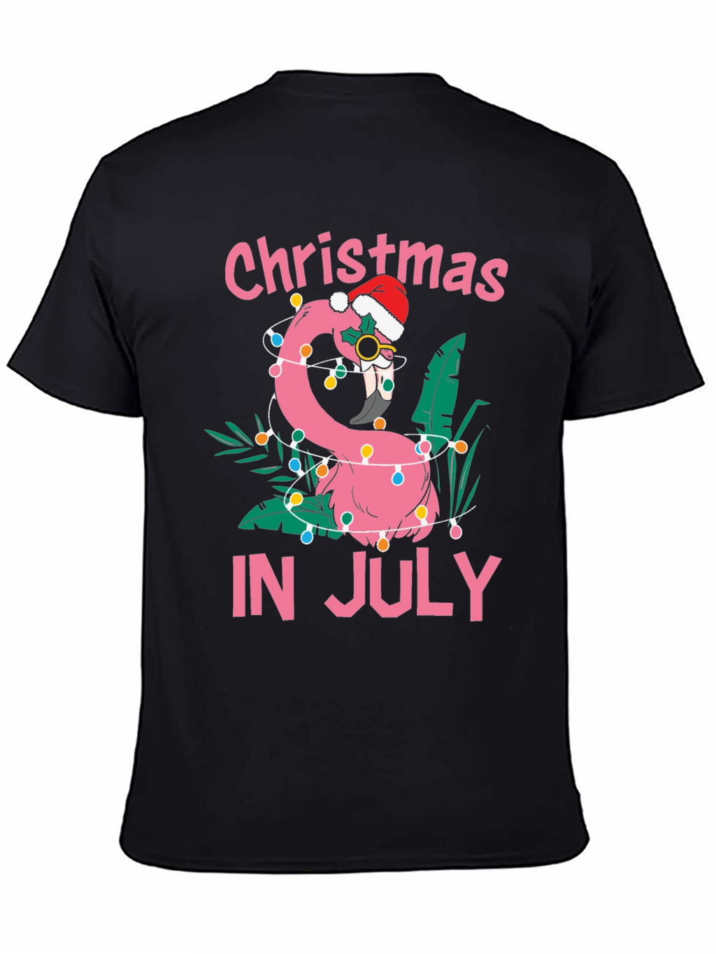 Christmas in July Flamingo T-Shirt