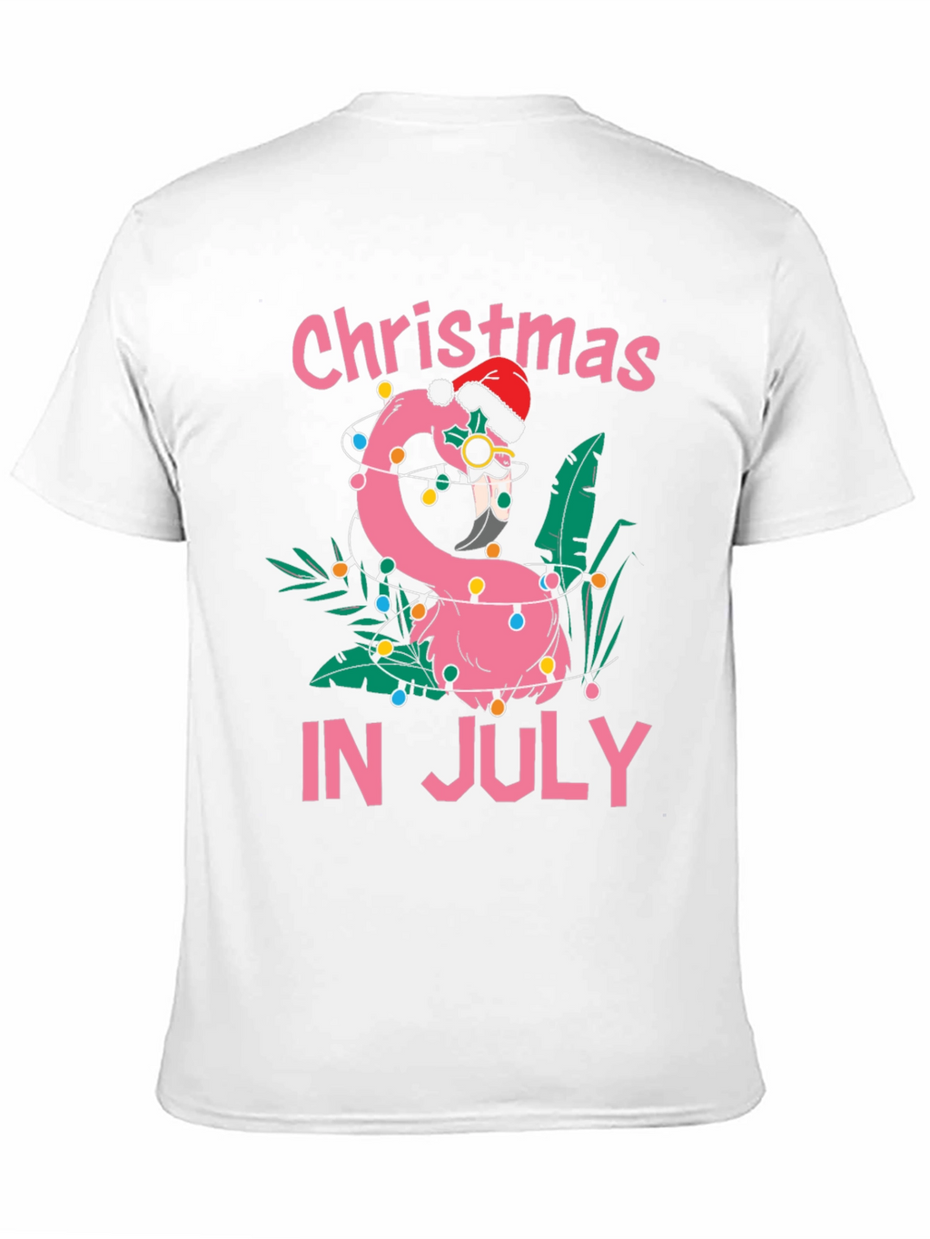 Christmas in July Flamingo T-Shirt