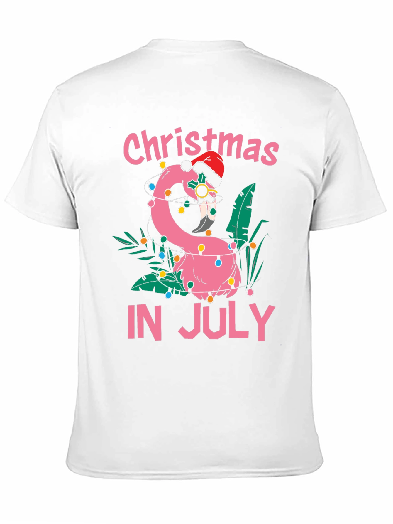 Christmas in July Flamingo T-Shirt