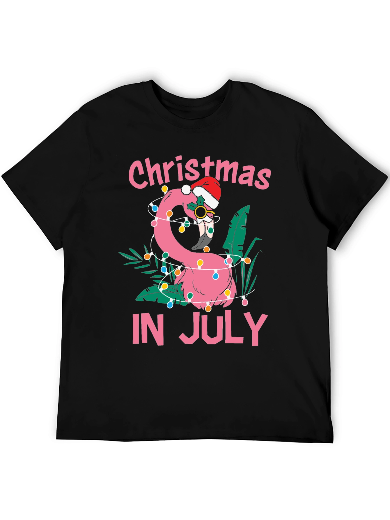 Christmas in July Flamingo T-Shirt