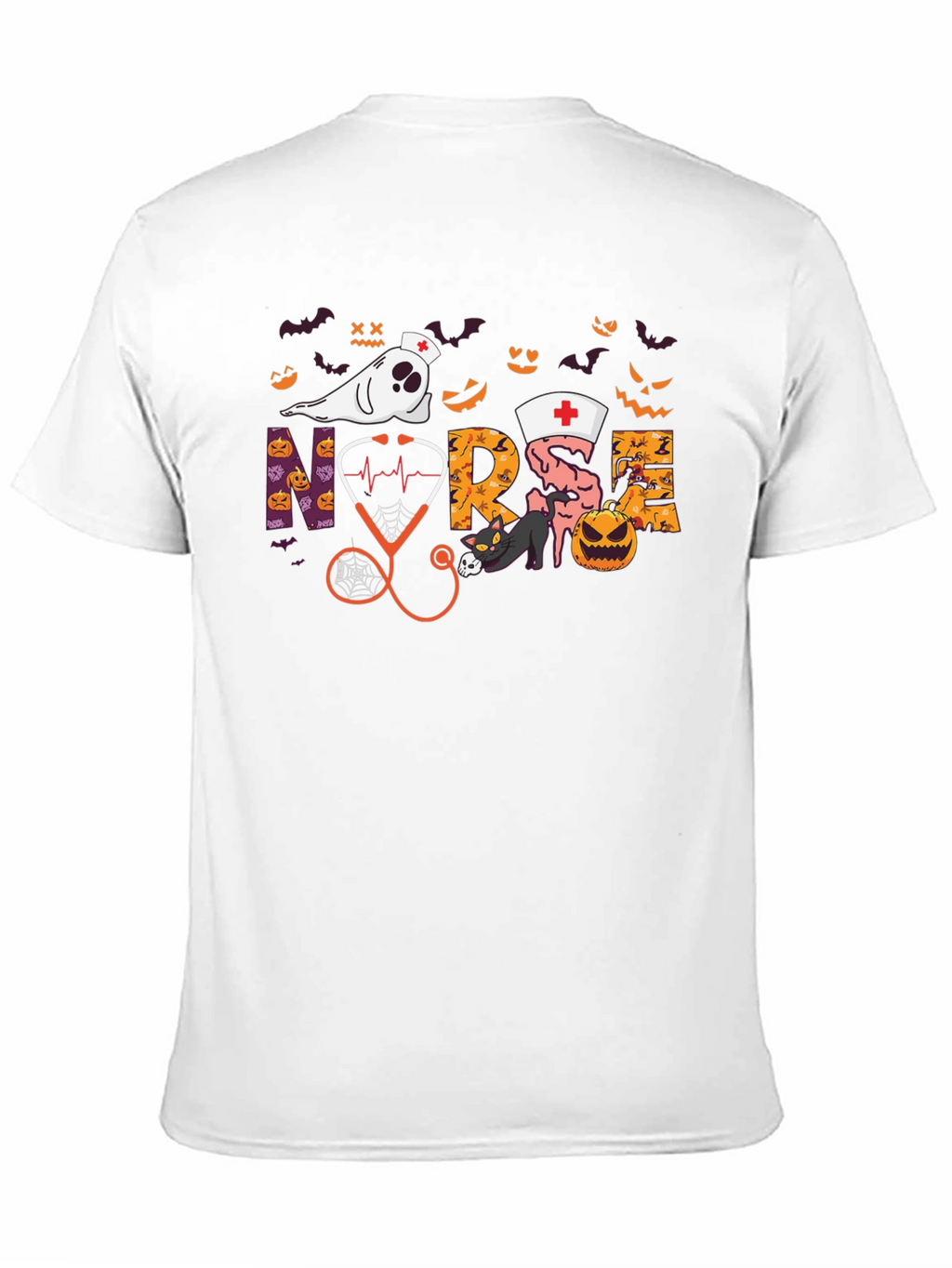 Halloween Nurse Graphic T-Shirt