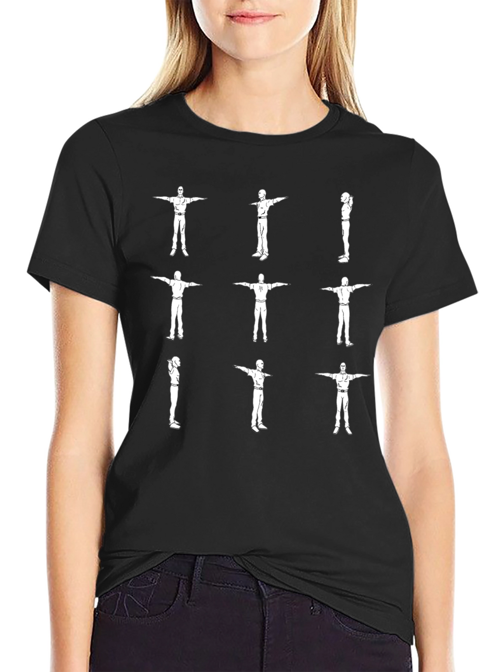 T-Pose Mens Graphic Tee - Black