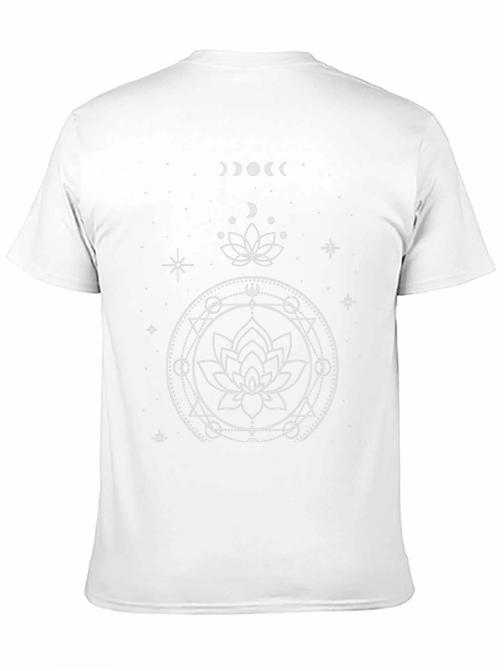 Celestial Lotus Graphic Tee - Black