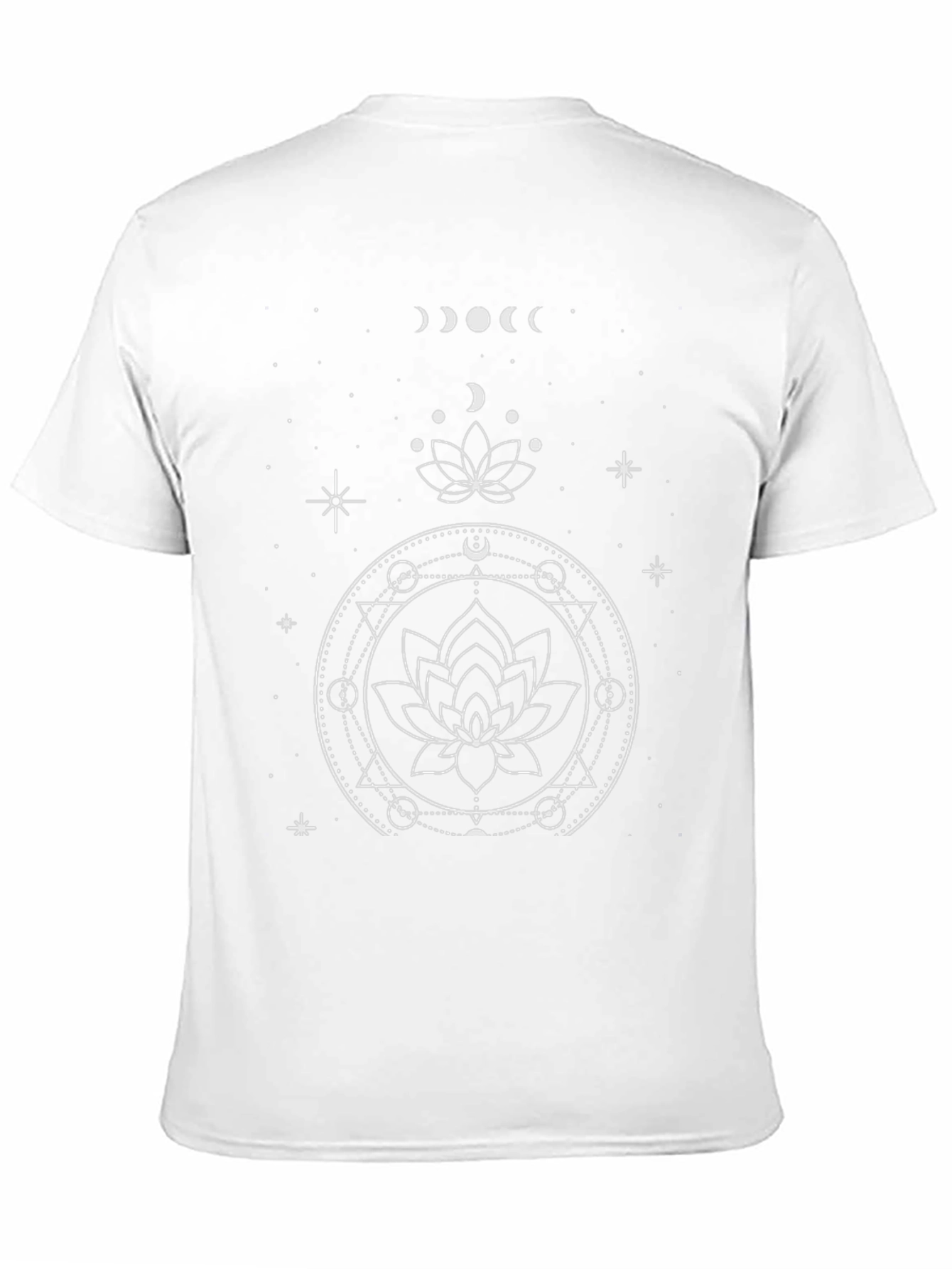 Celestial Lotus Graphic Tee - Black