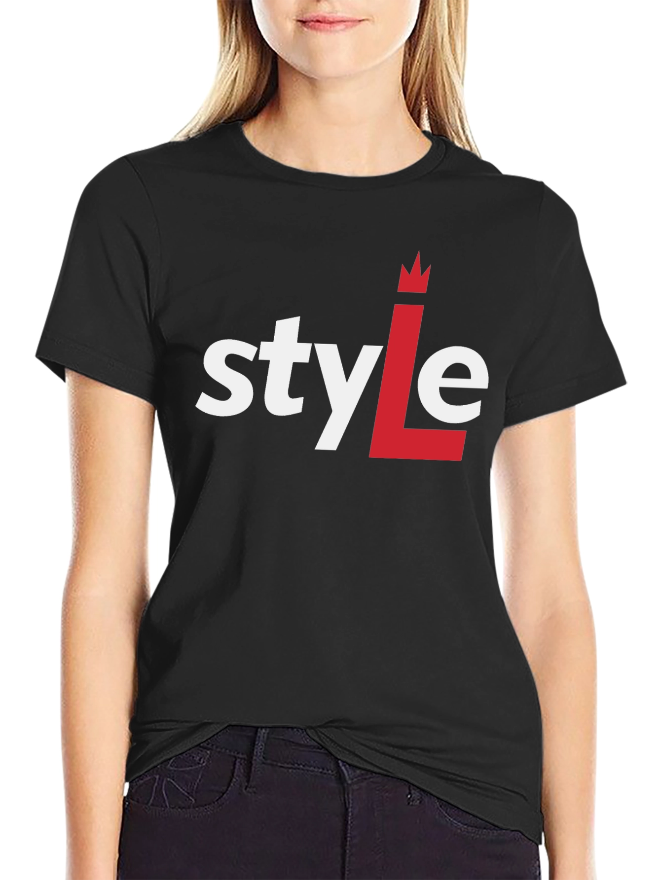 Style Graphic Print Black T-Shirt
