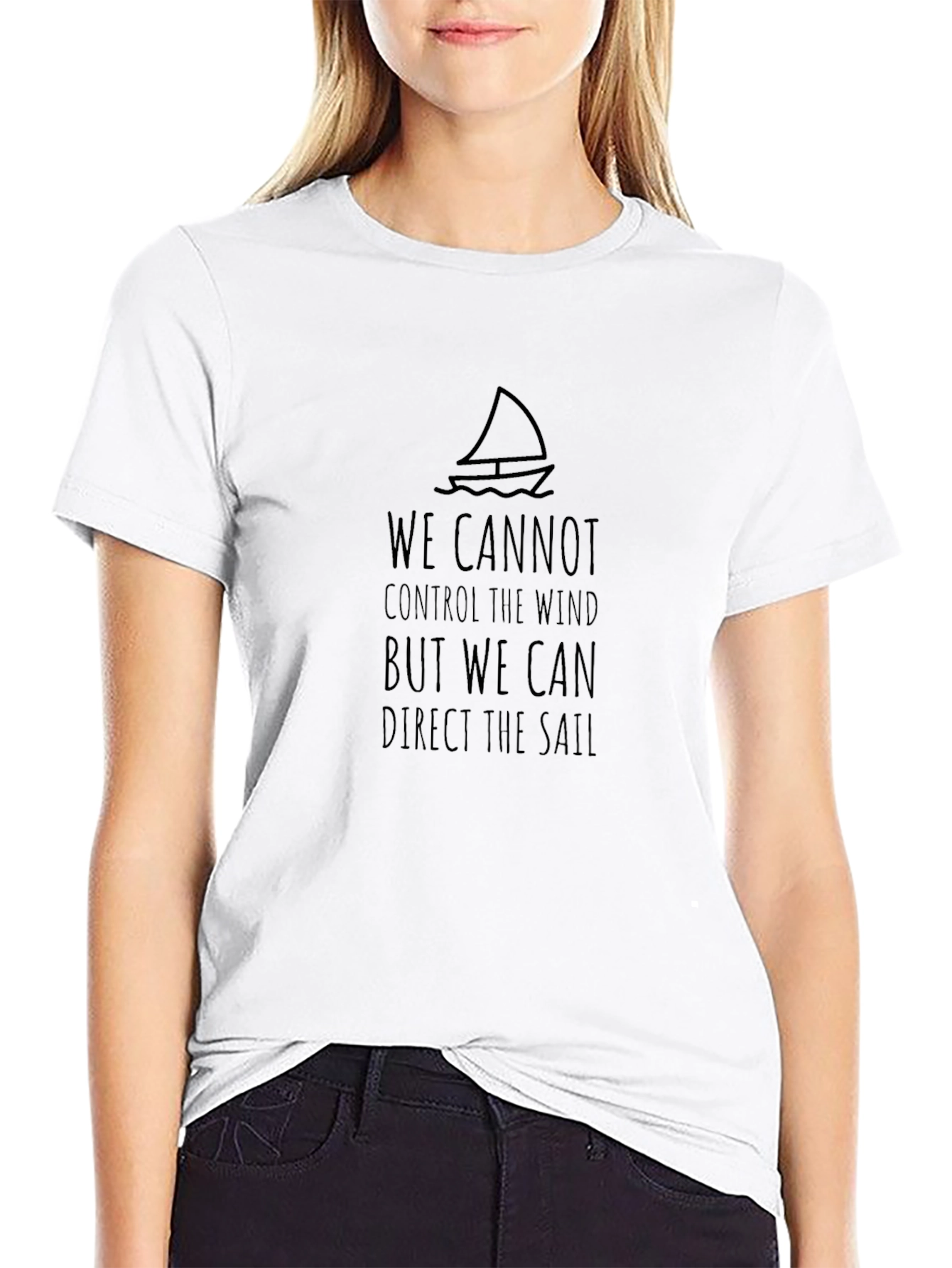 Sailing Quote Graphic T-Shirt - Inspirational Design