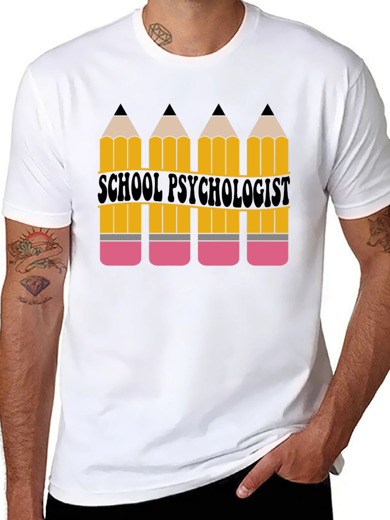 School Psychologist Pencil T-Shirt