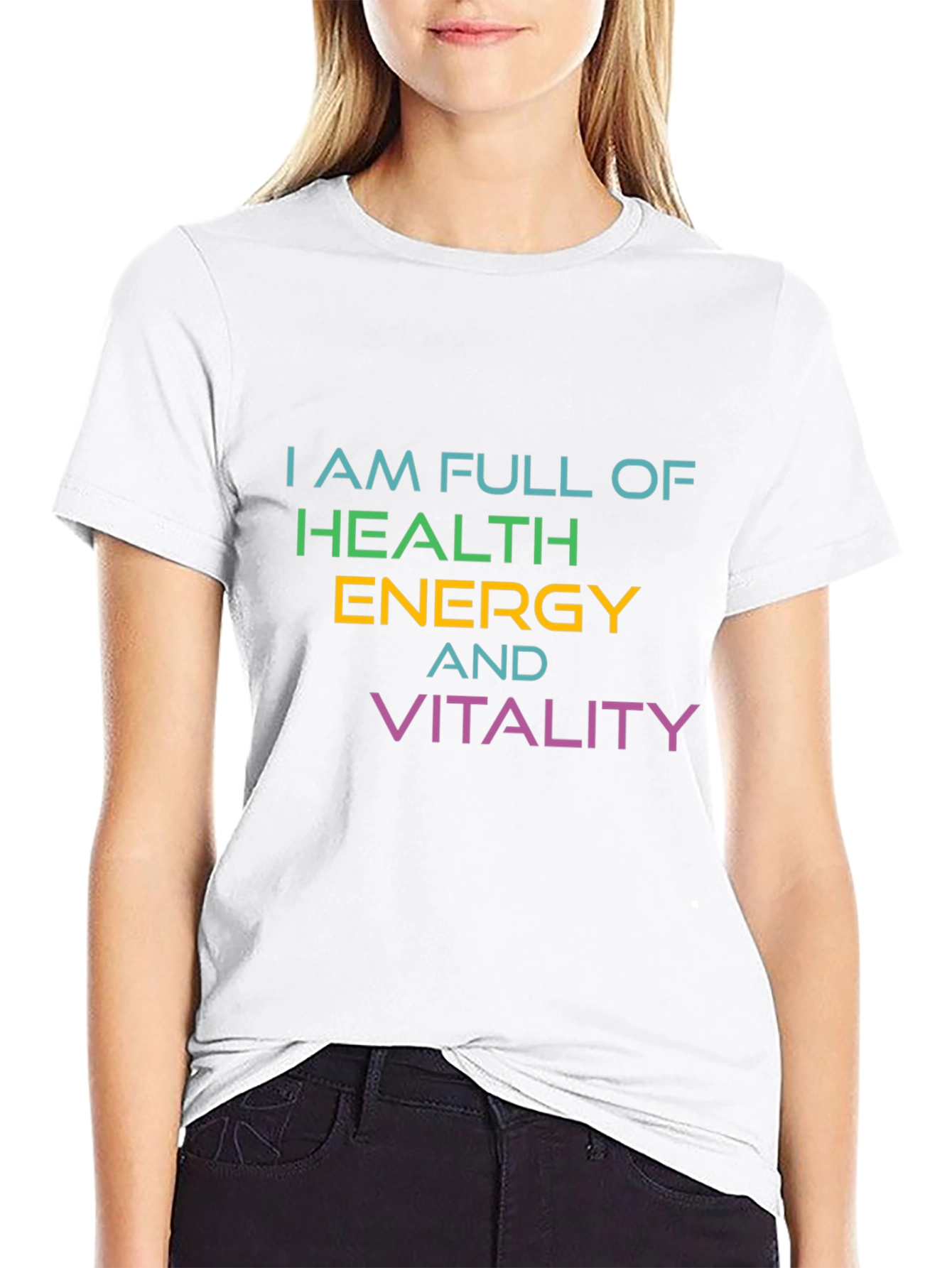 Full Of Health Energy Vitality Graphic T-Shirt