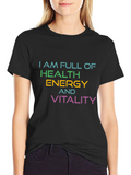 Full Of Health Energy Vitality Graphic T-Shirt