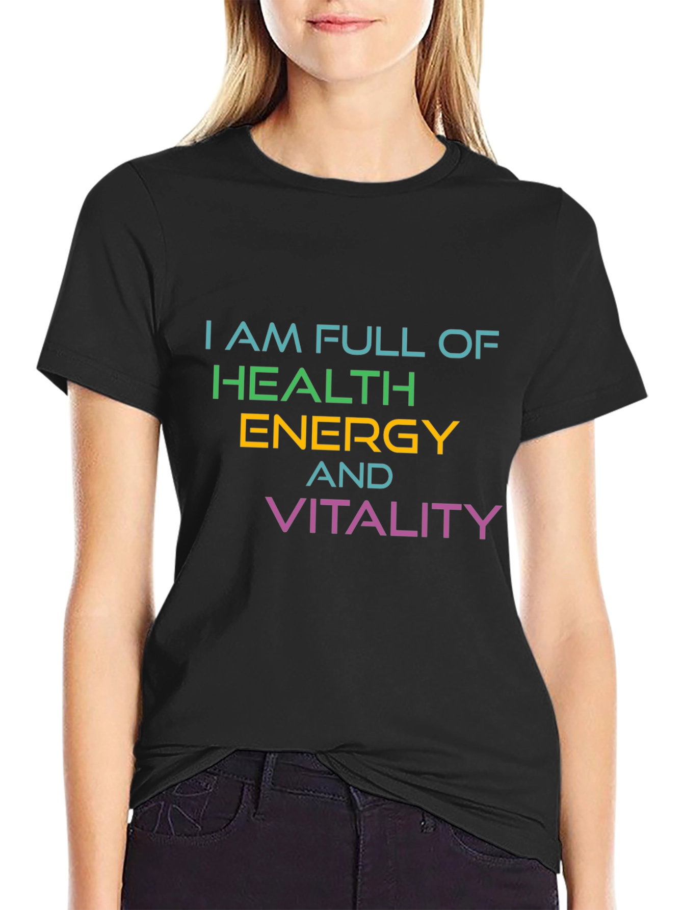 Full Of Health Energy Vitality Graphic T-Shirt
