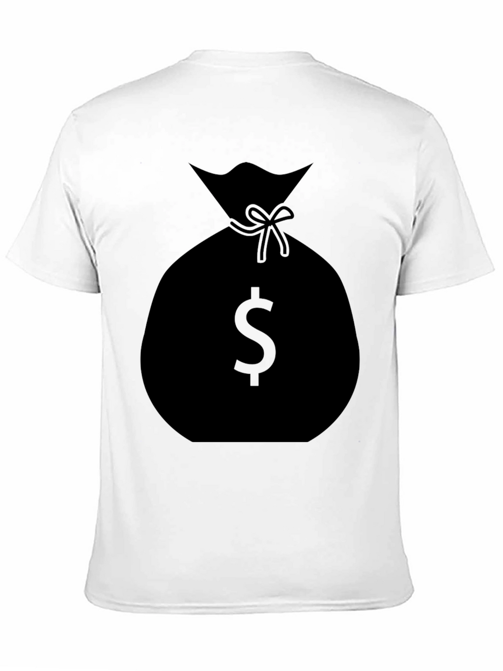 Money Bag Graphic T-Shirt - Black Crew Neck Tee