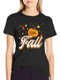 Hello Fall Graphic Tee - Black