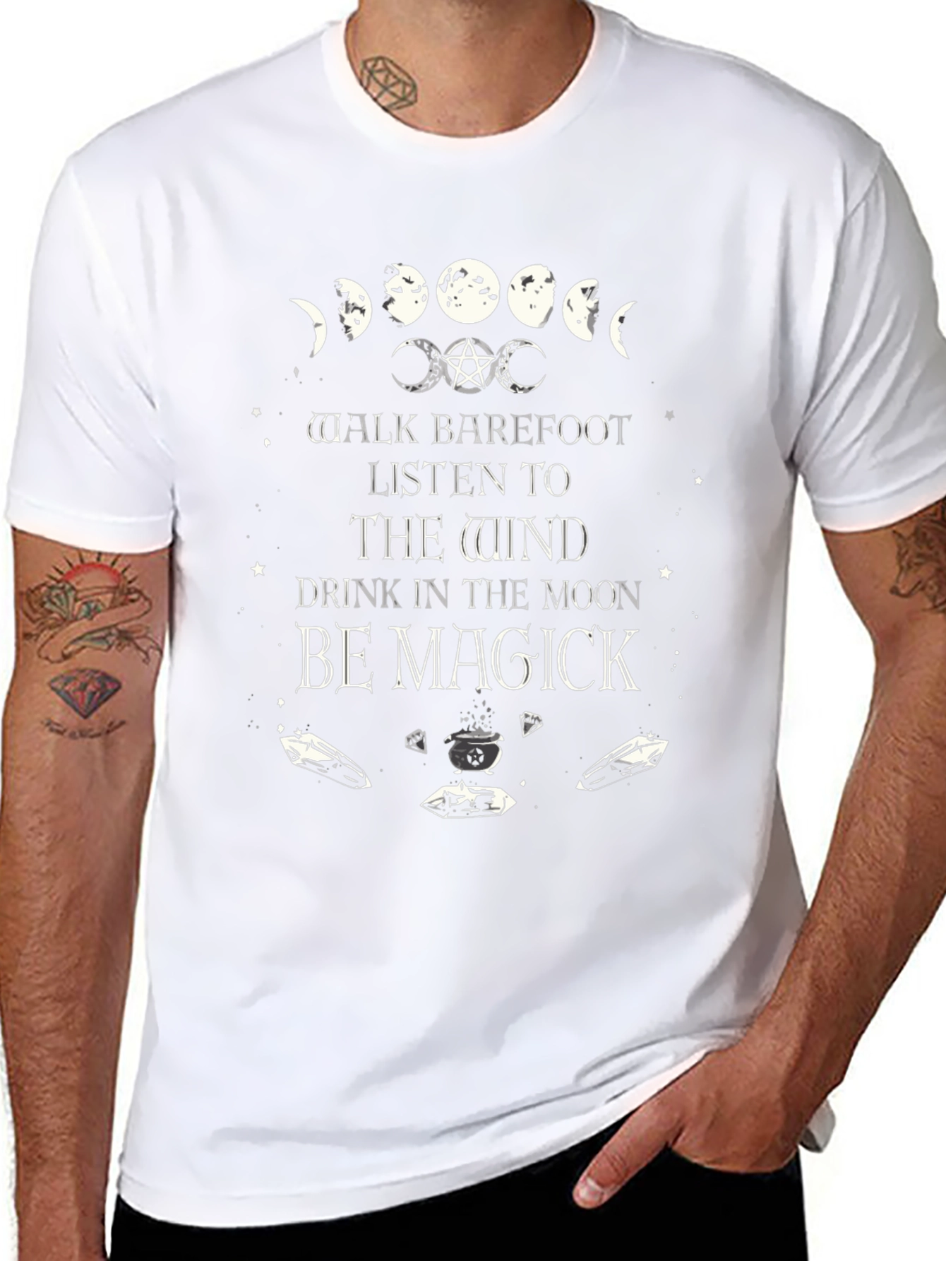 Magick Moon Phases T-Shirt - Witchy Vibes
