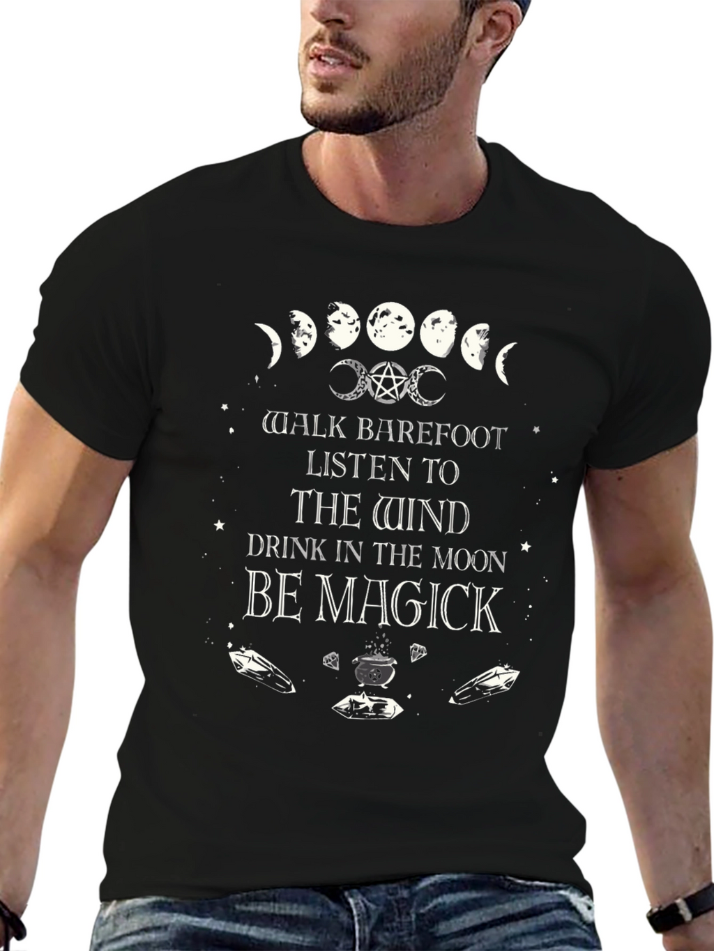 Magick Moon Phases T-Shirt - Witchy Vibes