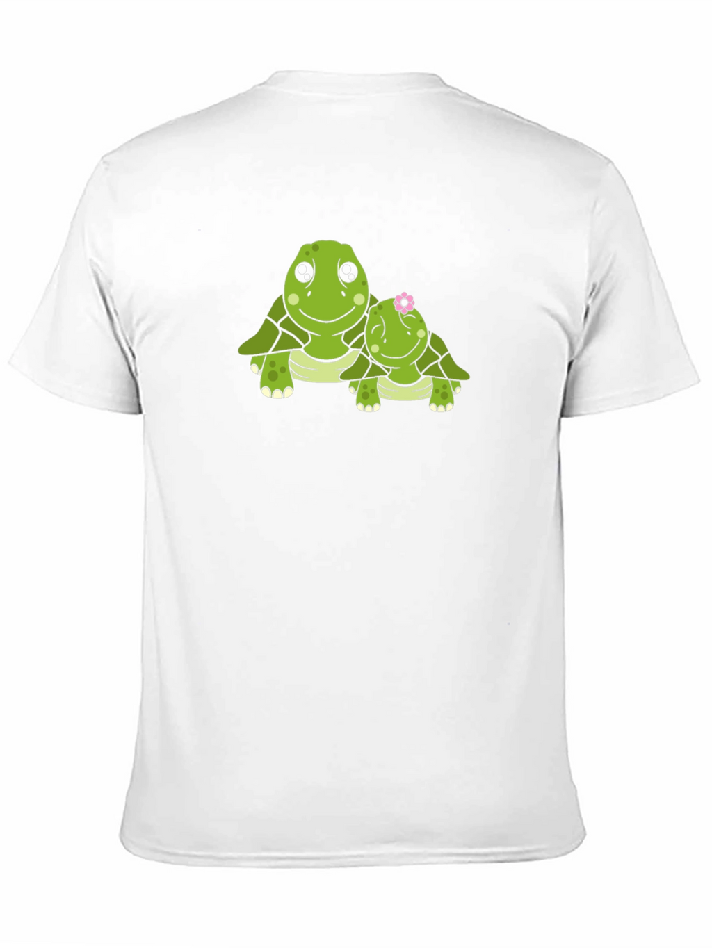 Turtle Mom & Baby Black Graphic Tee