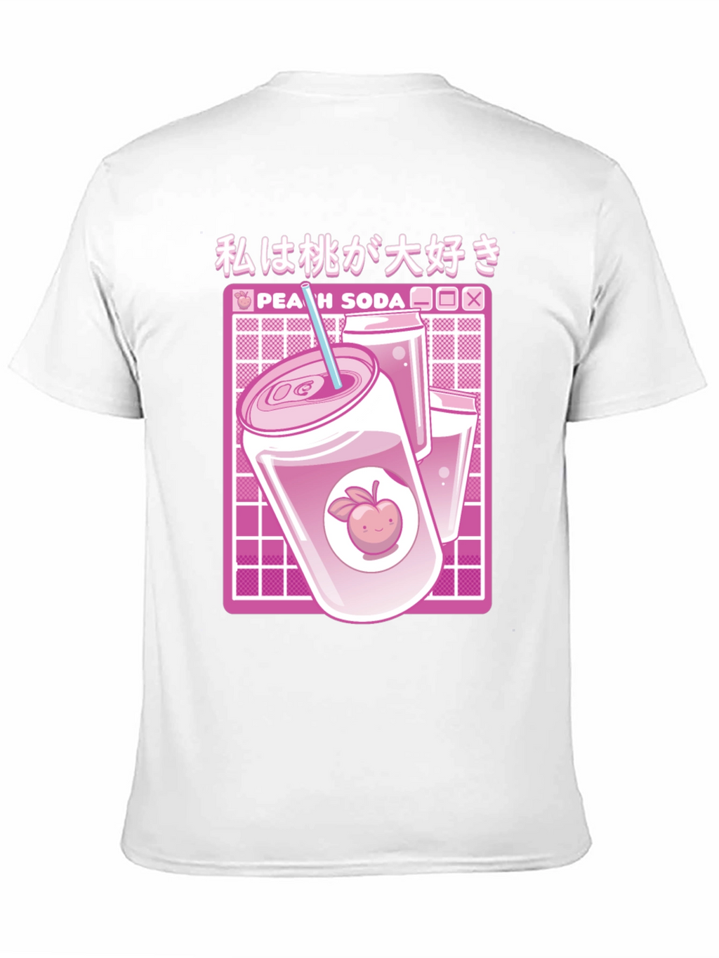 Peach Soda Anime Graphic T-Shirt