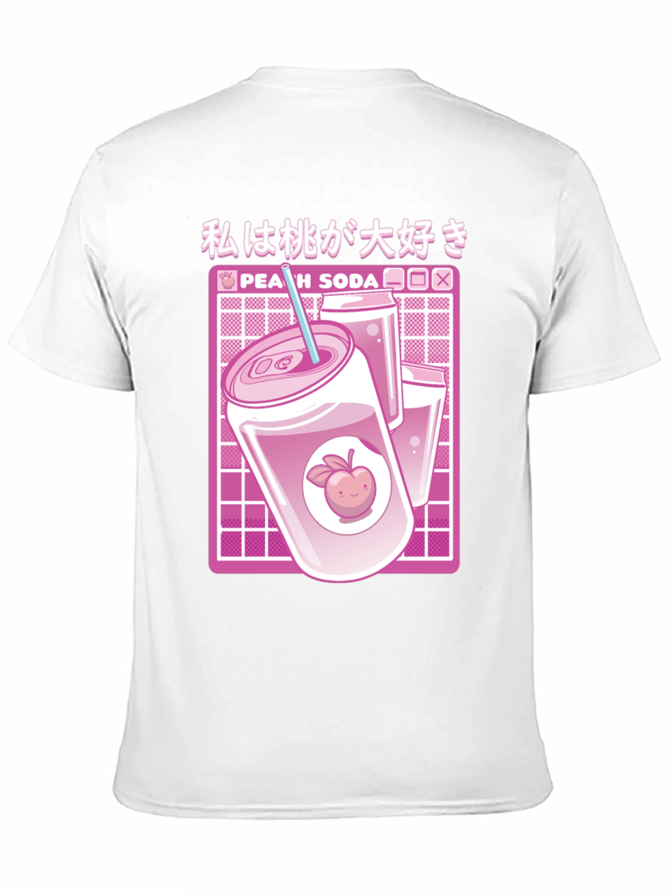Peach Soda Anime Graphic T-Shirt