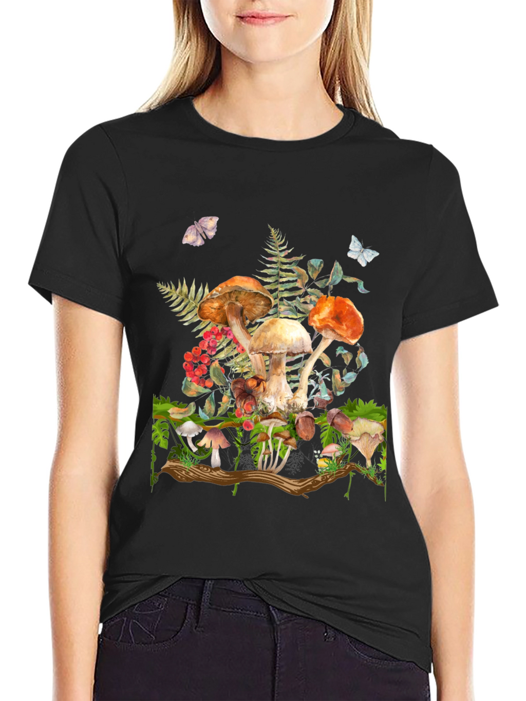 Mushroom Forest Graphic T-Shirt