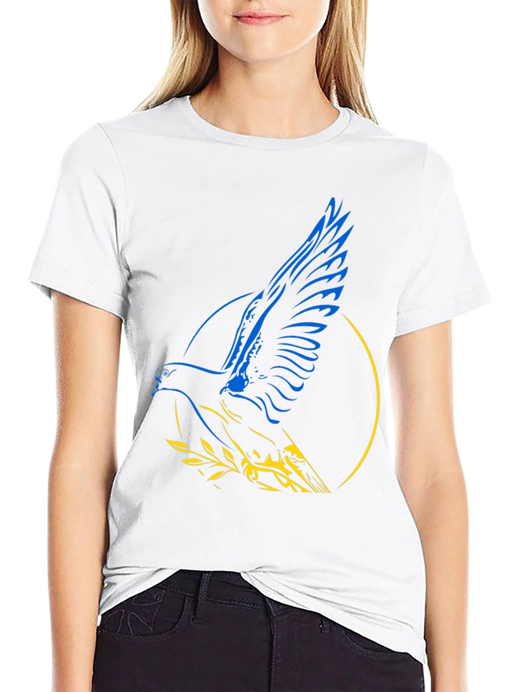 Ukraine Dove T-Shirt - Peace for Ukraine