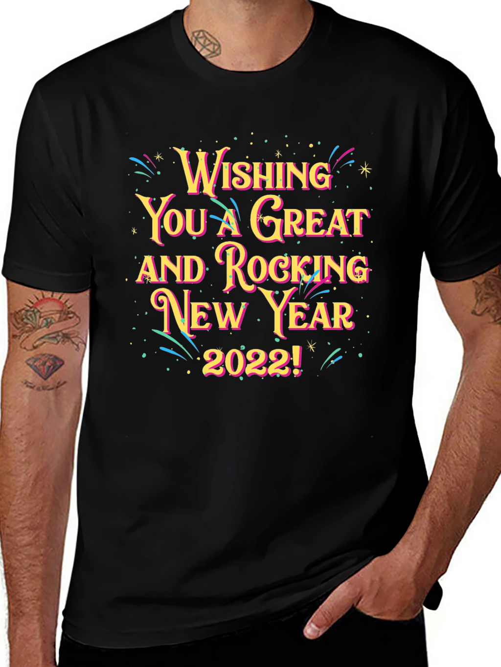 Rocking New Year 2022 Graphic T-Shirt