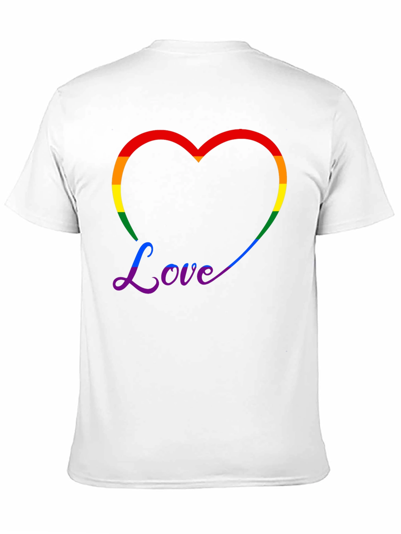 Rainbow Heart Love T-Shirt