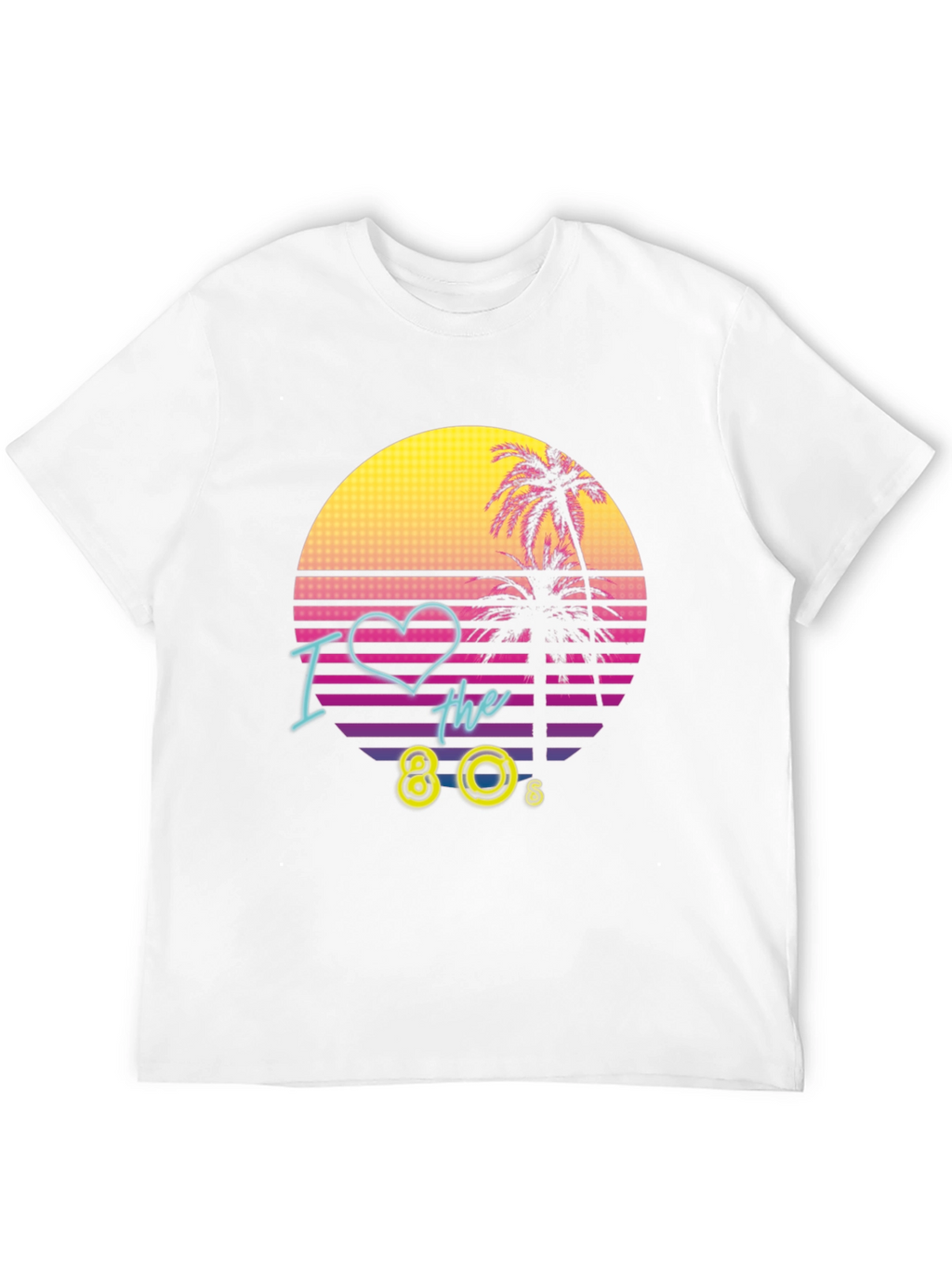 I Love the 80s Retro T-Shirt Black