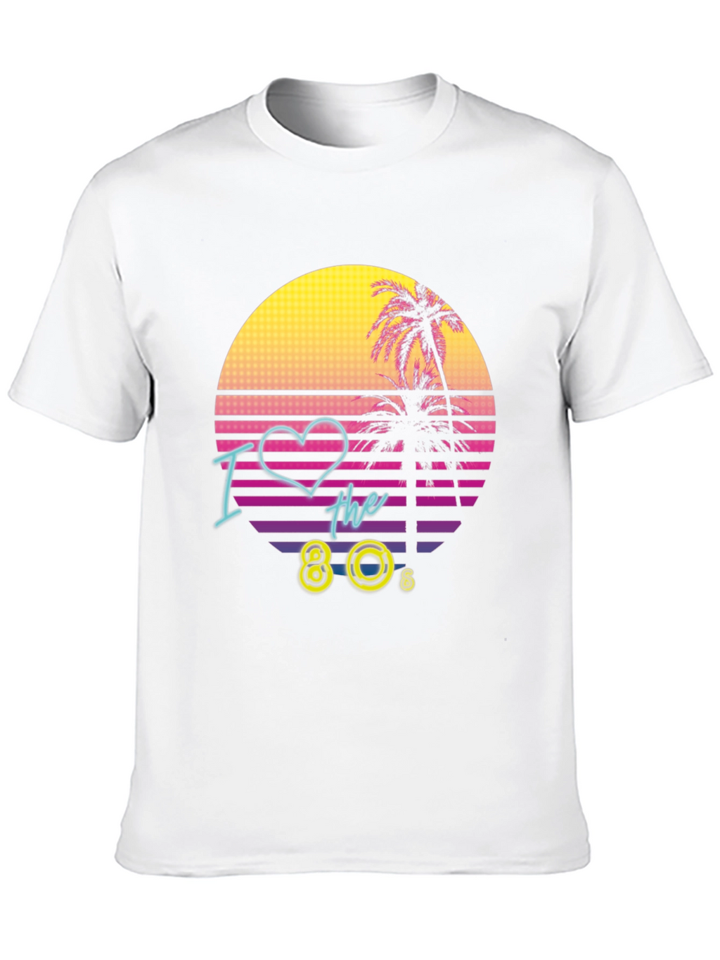 I Love the 80s Retro T-Shirt Black