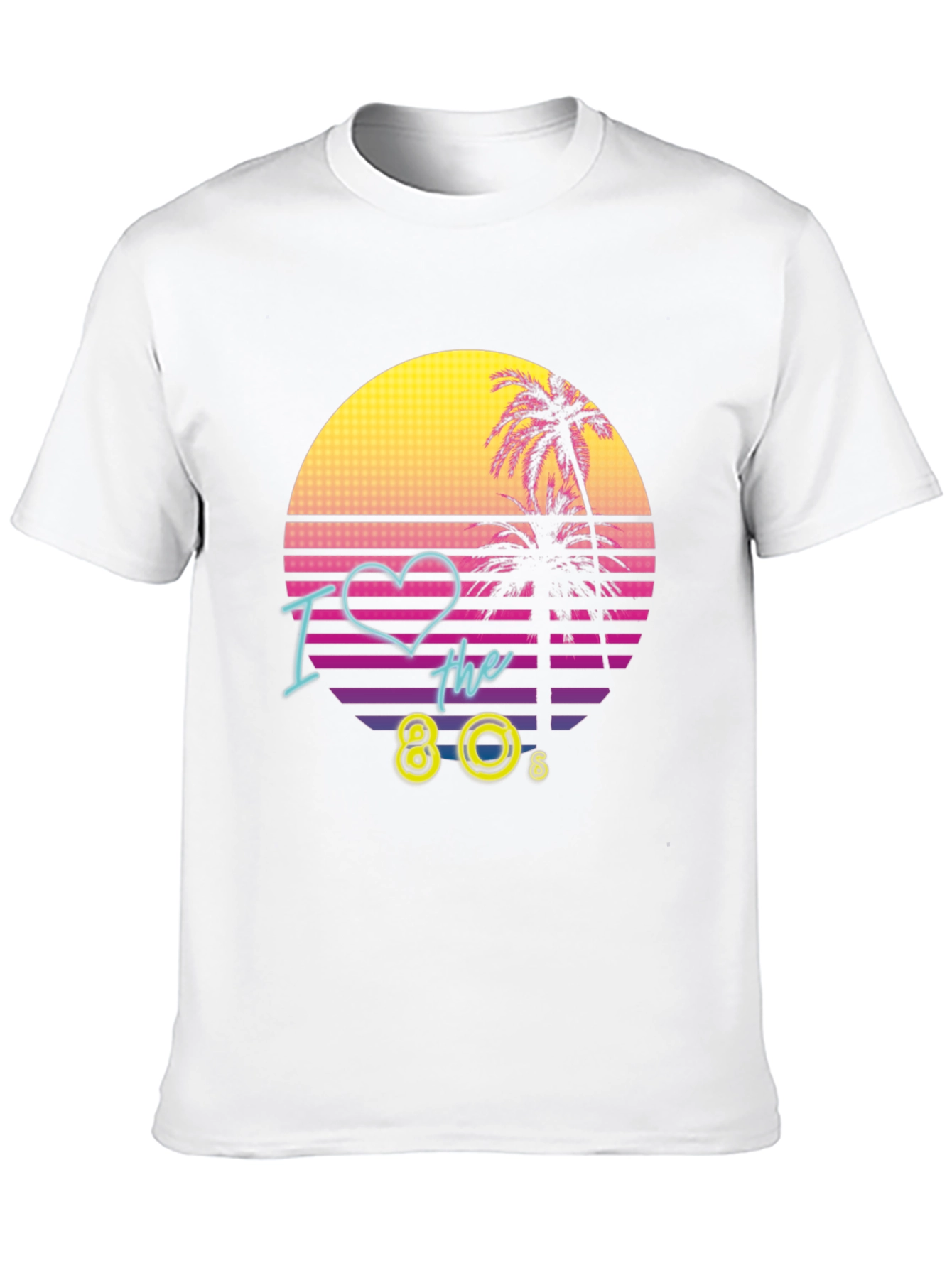 I Love the 80s Retro T-Shirt Black