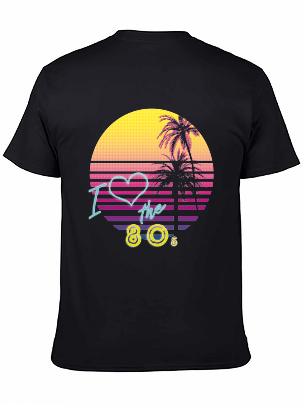 I Love the 80s Retro T-Shirt Black