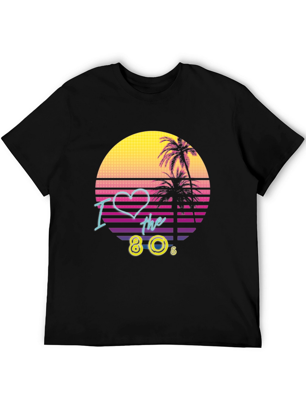 I Love the 80s Retro T-Shirt Black