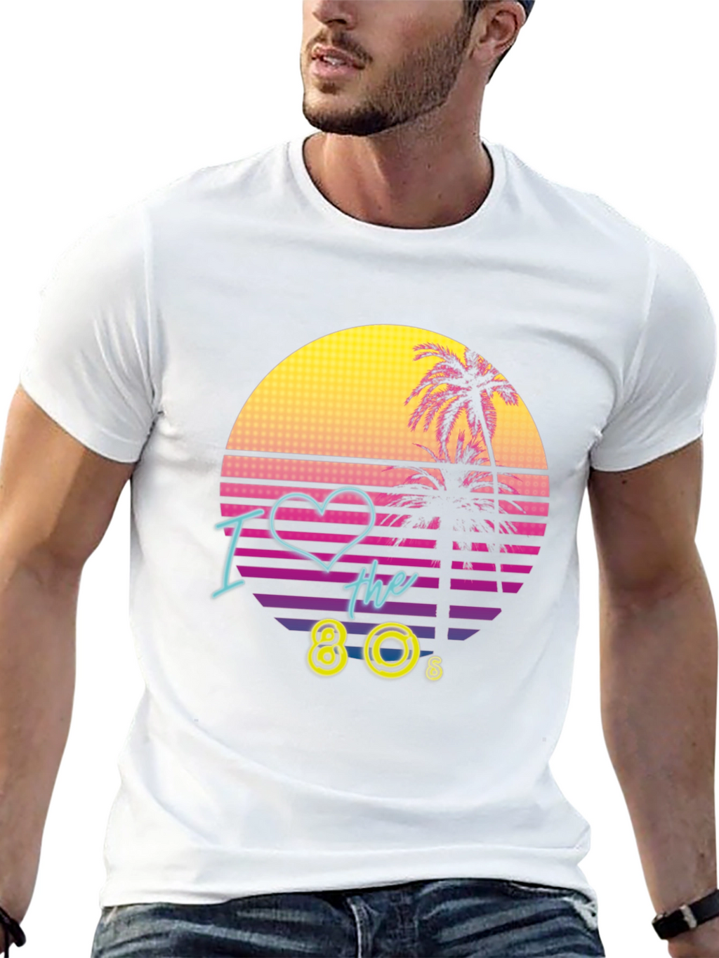 I Love the 80s Retro T-Shirt Black