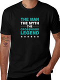 The Crossword Legend T-Shirt - Mythical Mans Tee
