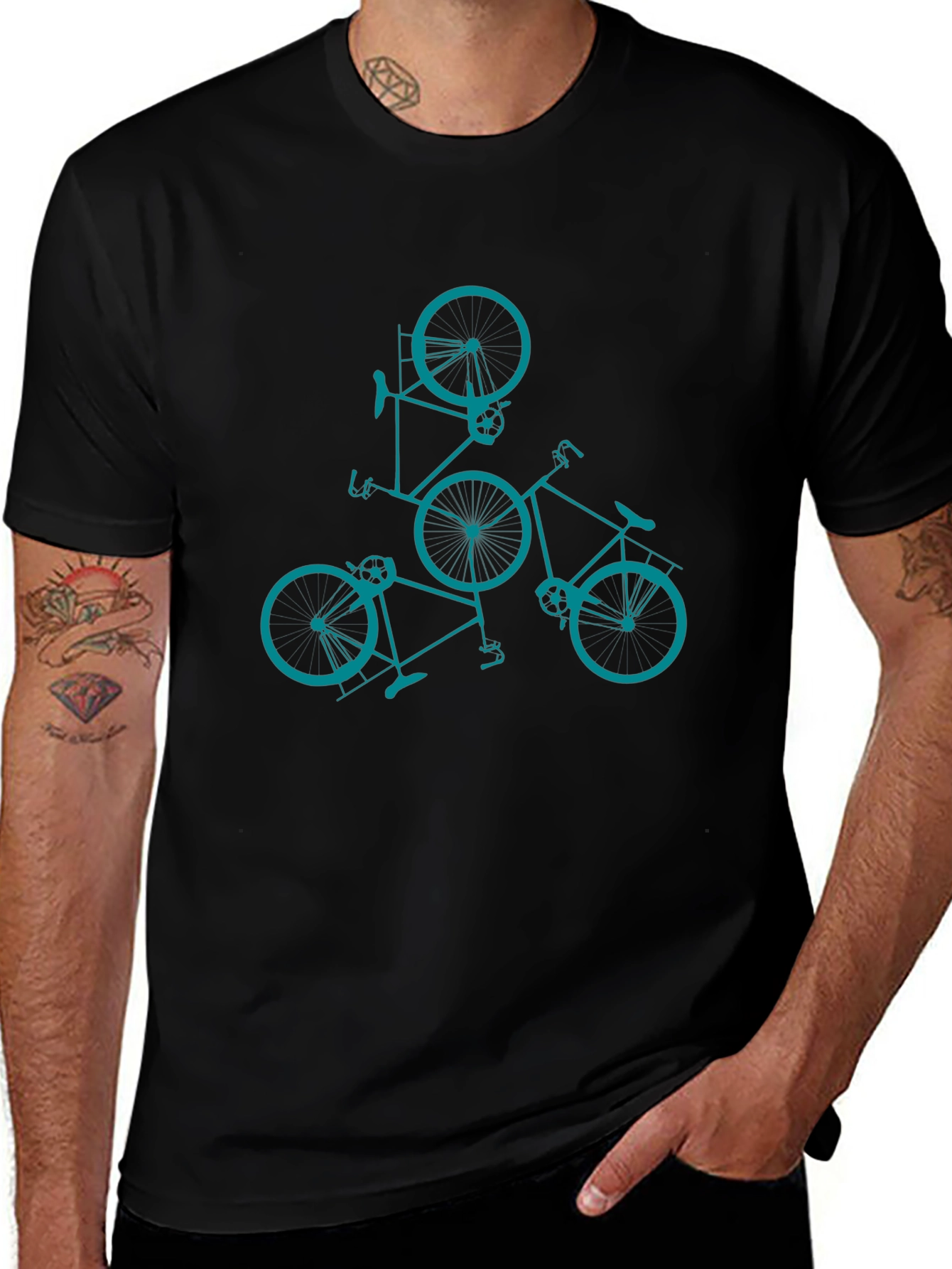 Stylish Bike Graphic Tee - Ride in Style