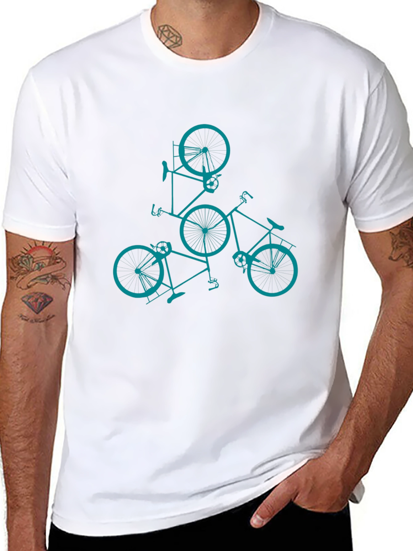Stylish Bike Graphic Tee - Ride in Style