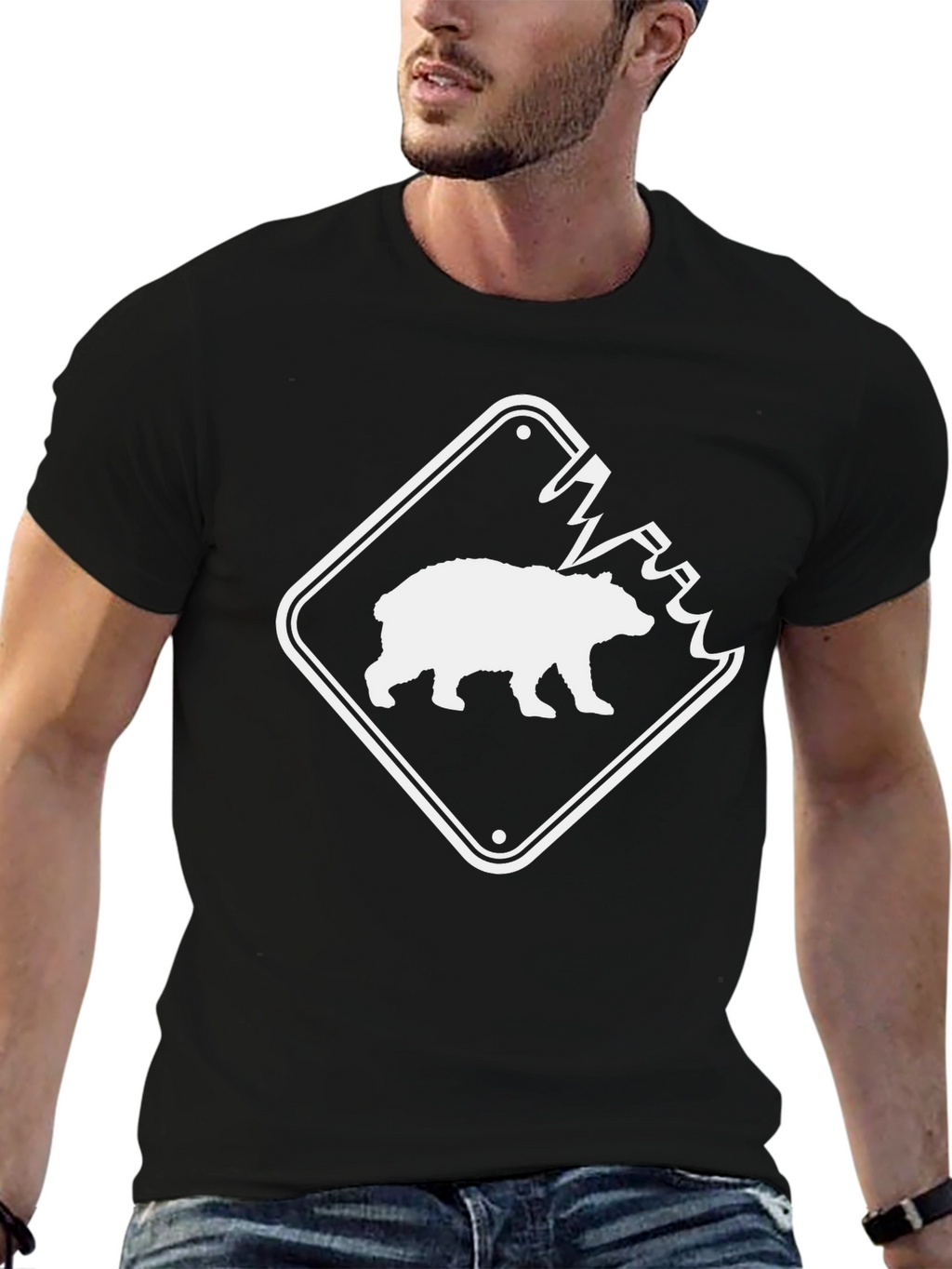 Bear Warning Sign T-Shirt