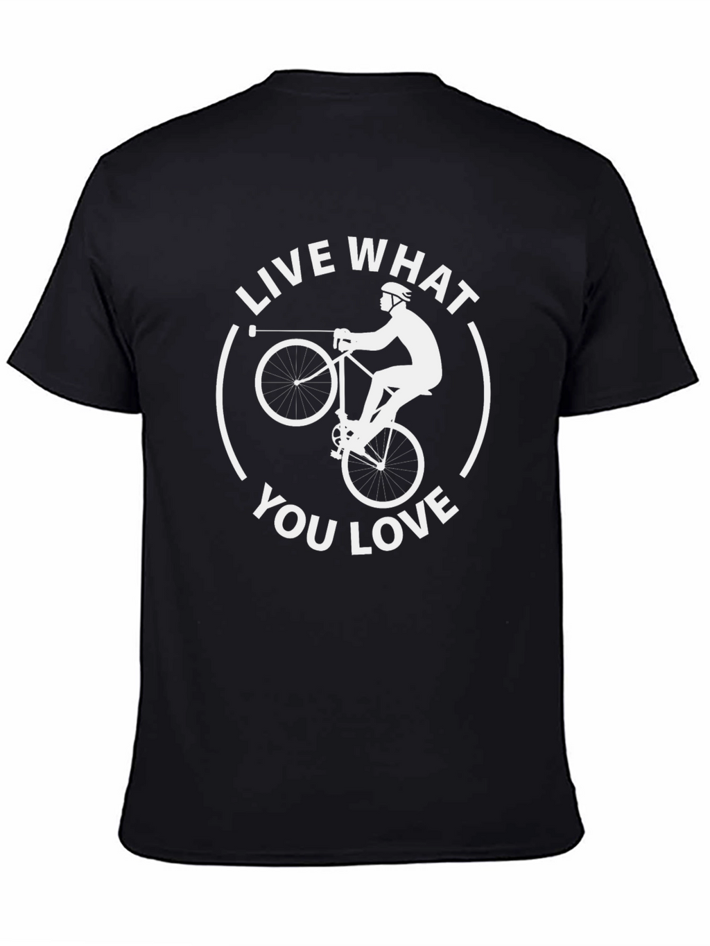 Live What You Love Graphic Tee - Cycling Design