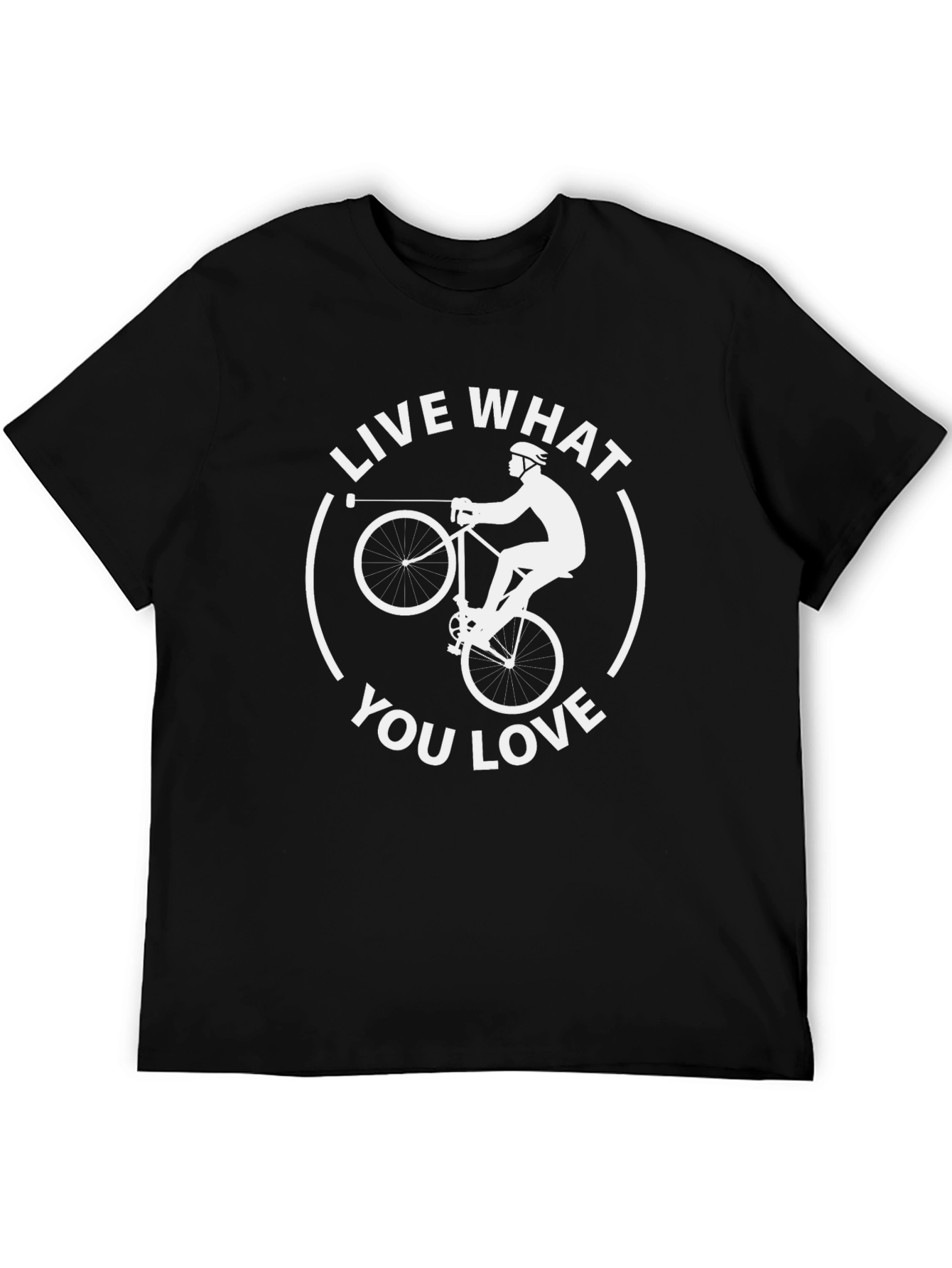 Live What You Love Graphic Tee - Cycling Design