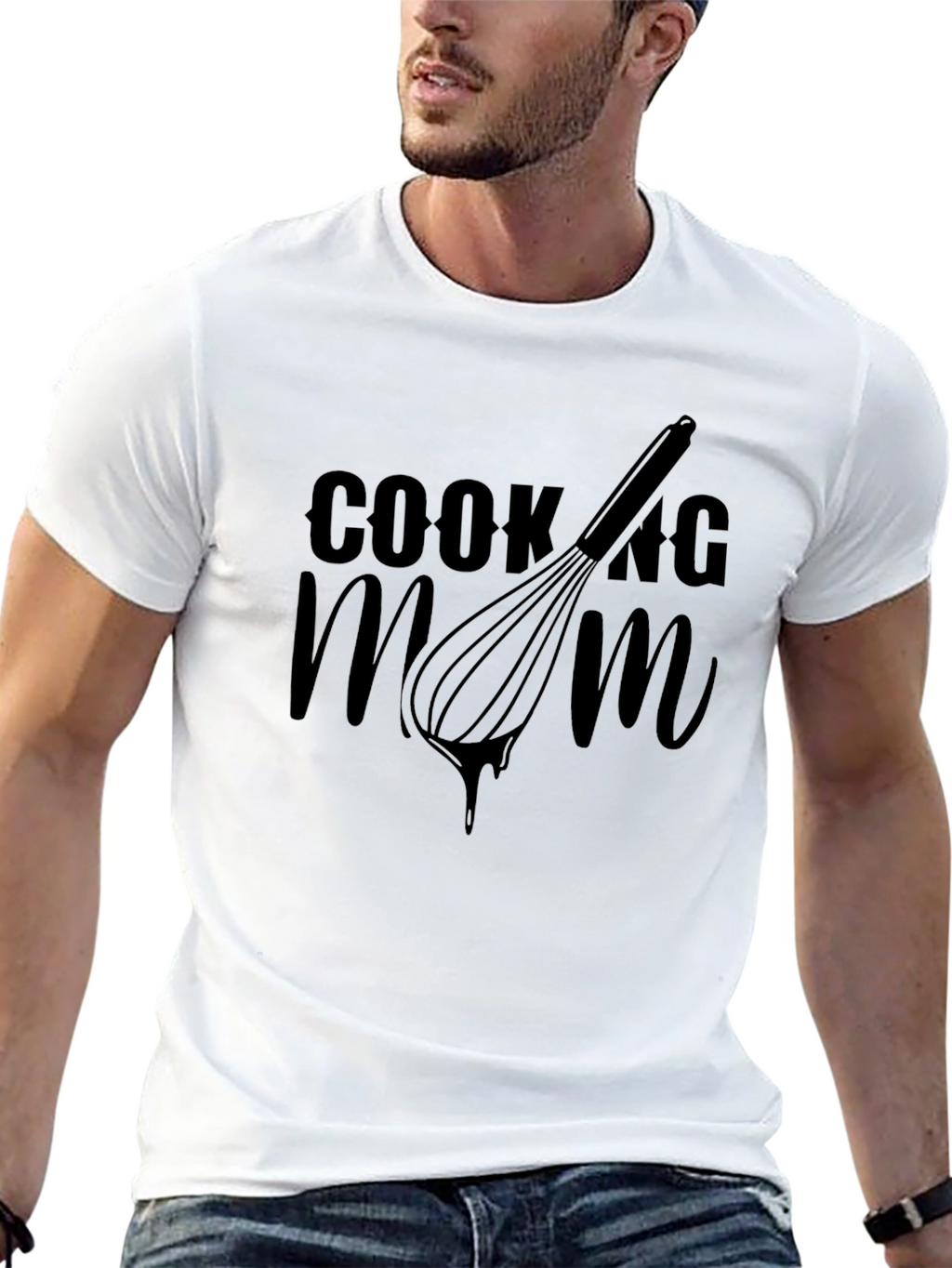 Cooking Mom Graphic T-Shirt - Black