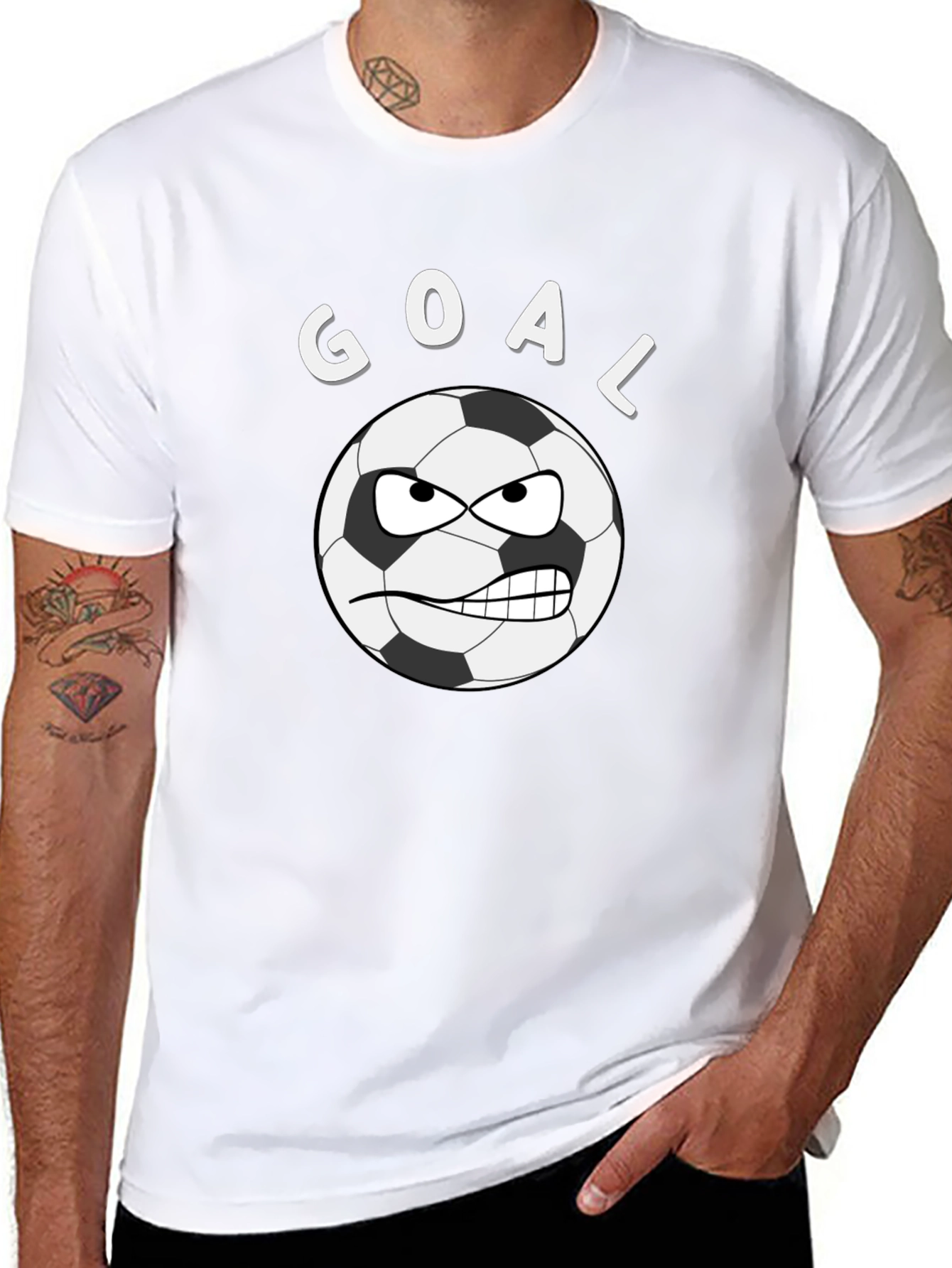 Goal Soccer Ball Graphic T-Shirt