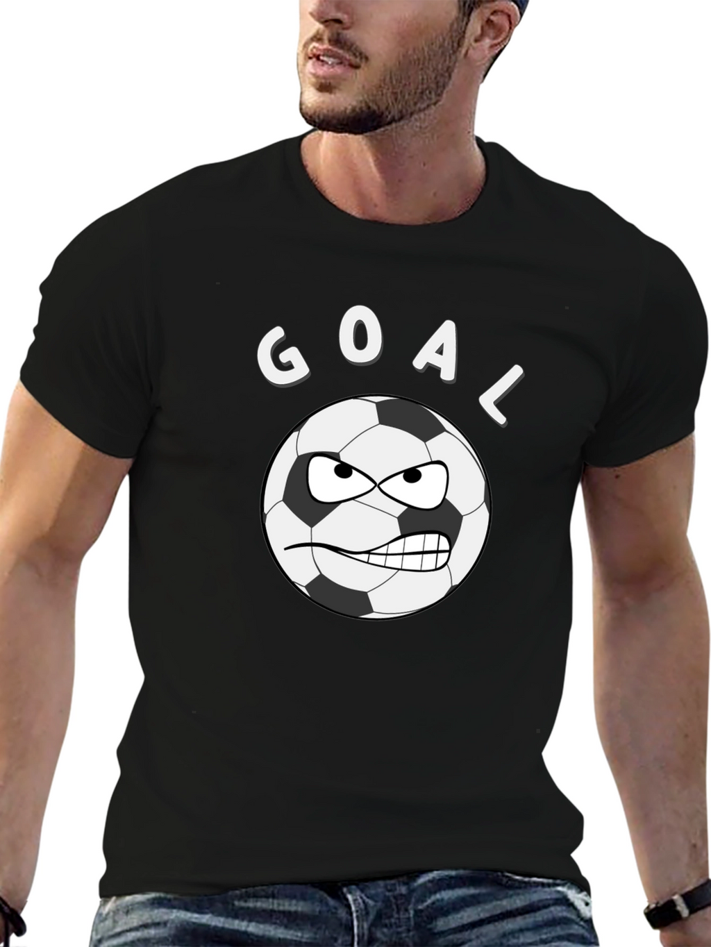Goal Soccer Ball Graphic T-Shirt