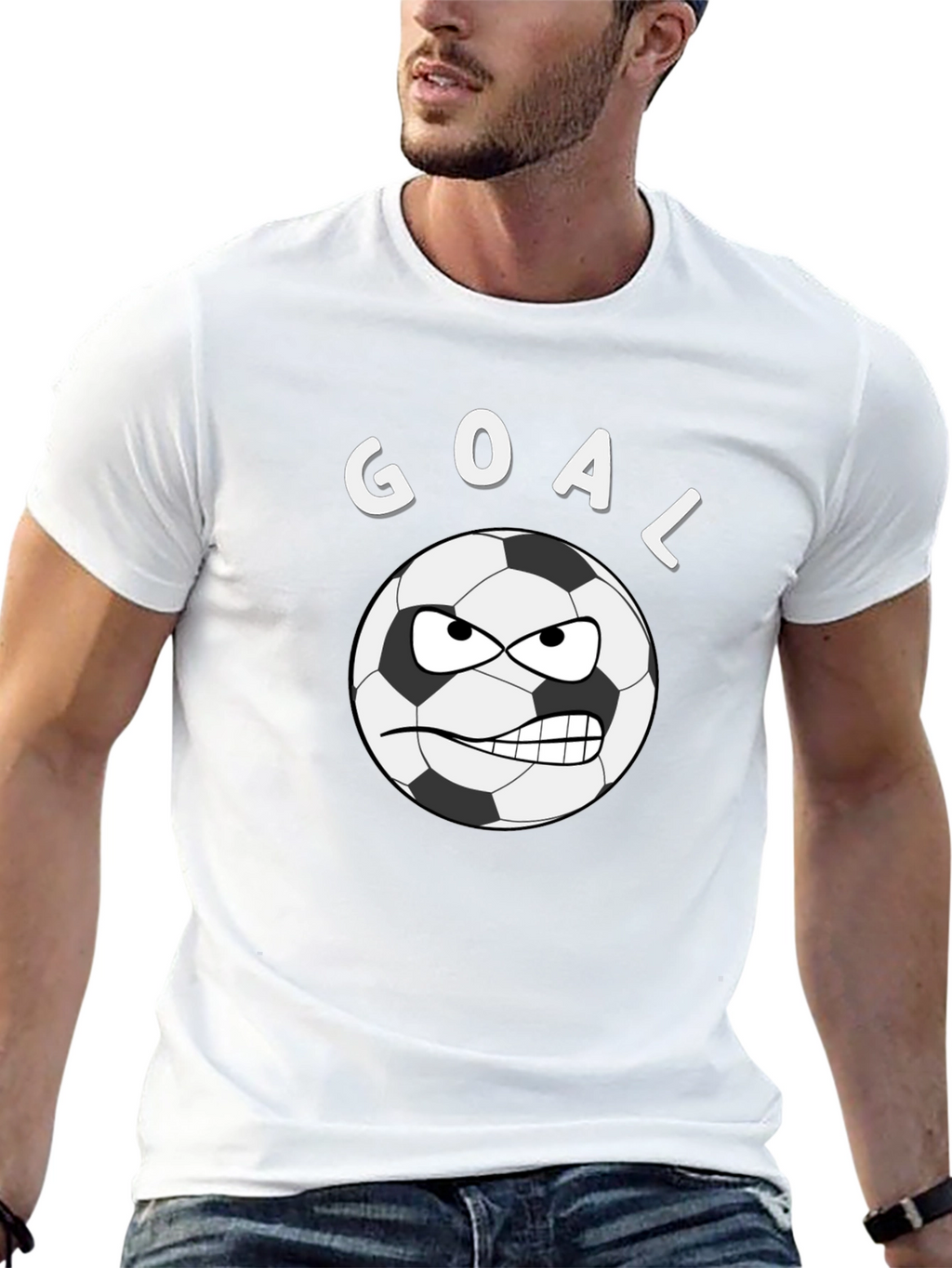 Goal Soccer Ball Graphic T-Shirt