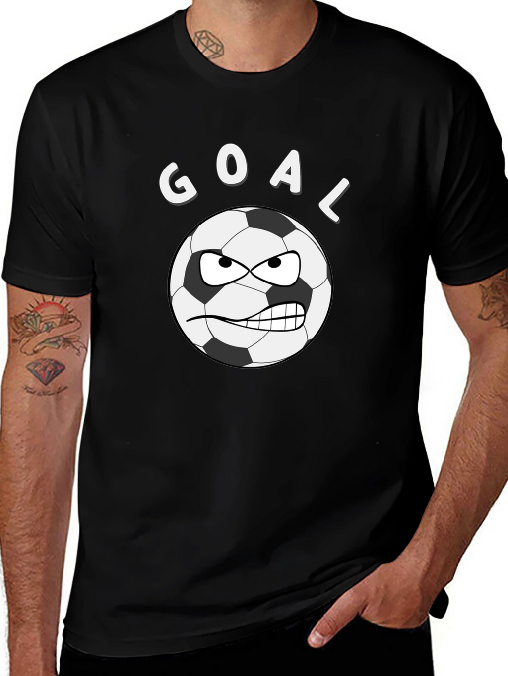 Goal Soccer Ball Graphic T-Shirt