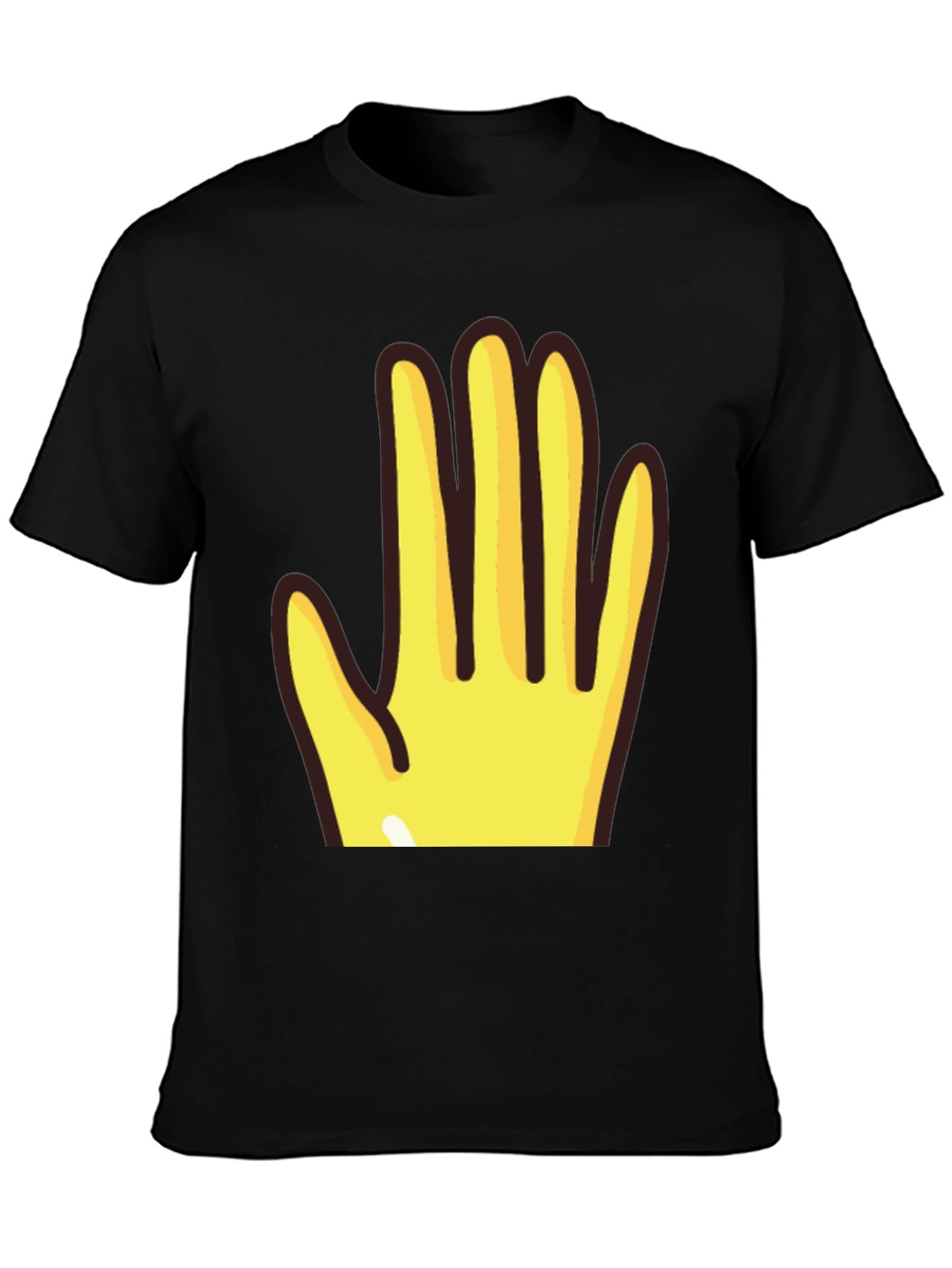 Emoji Hand Black T-Shirt