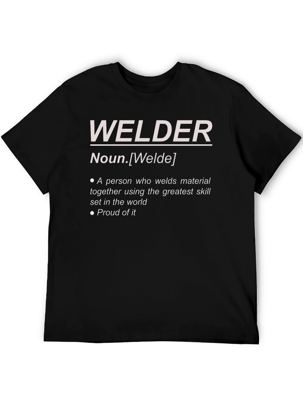 Welder Definition Graphic Tee - Black Cotton Blend