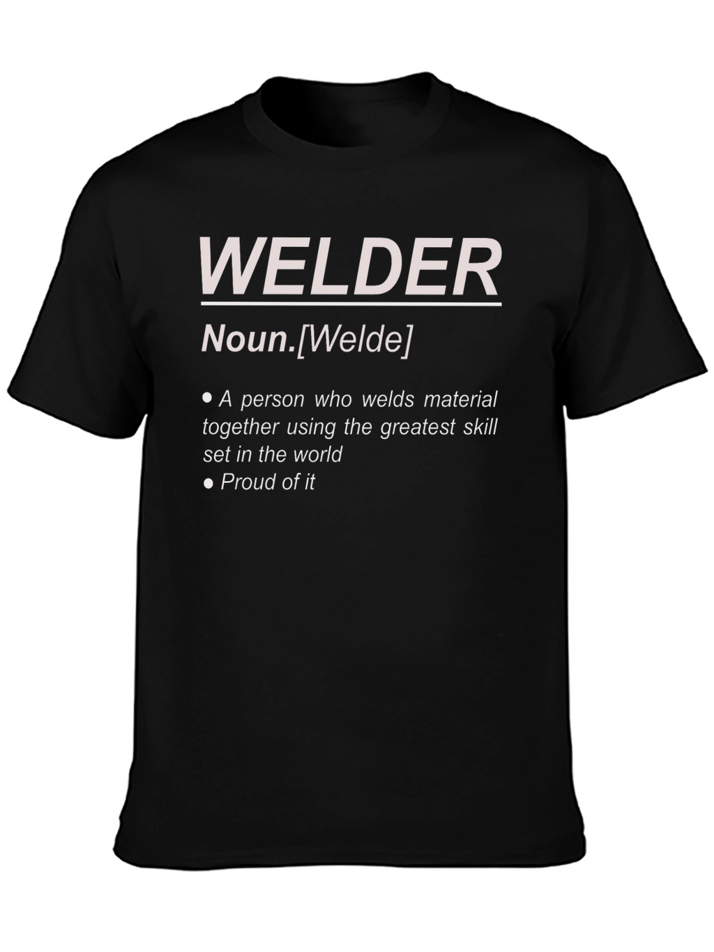 Welder Definition Graphic Tee - Black Cotton Blend
